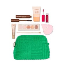 ULTA BEAUTY COLLECTION 8 Piece Makeup Gift Set Green Cosmetic Bag