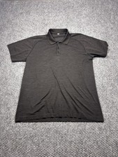 Lululemon Polo Shirt Mens XL Black Gray Heather Performance Golf Athletic
