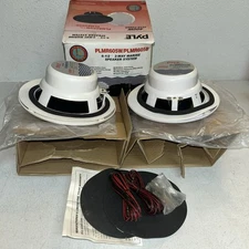 Pyle PLMR605W 2-Way 6.5" Flush Mount Speakers - White, Pair