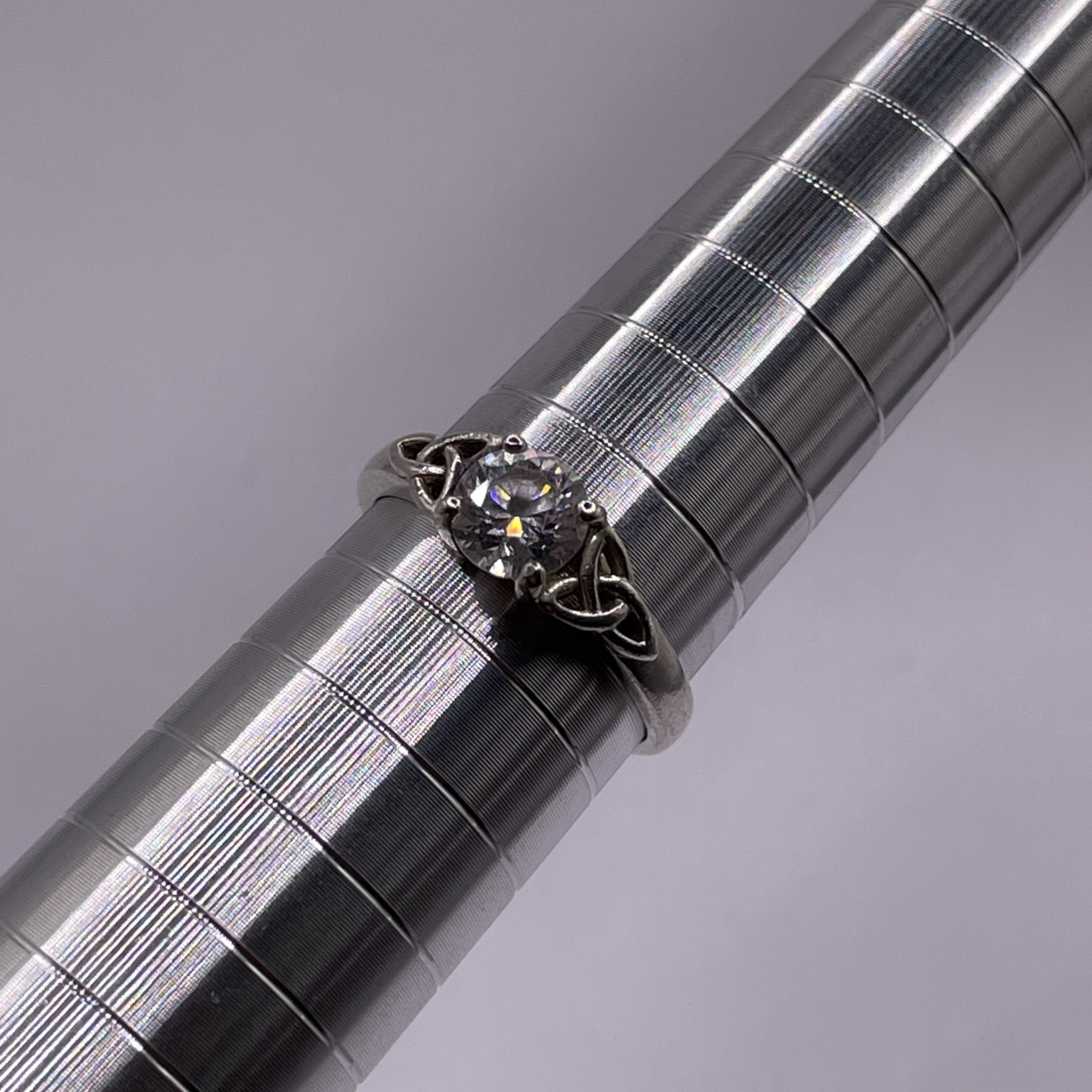 Solvar Sterling Silver Celtic Solitaire Engagemen… - image 9