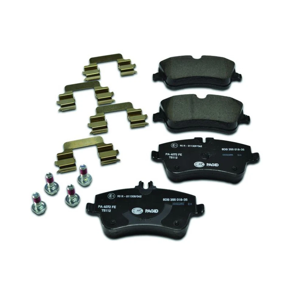 Juego de pastillas de freno de disco Hella Pagid 355018351 para 01-05 Mercedes-Benz C230 C240 Foto 2 de 4