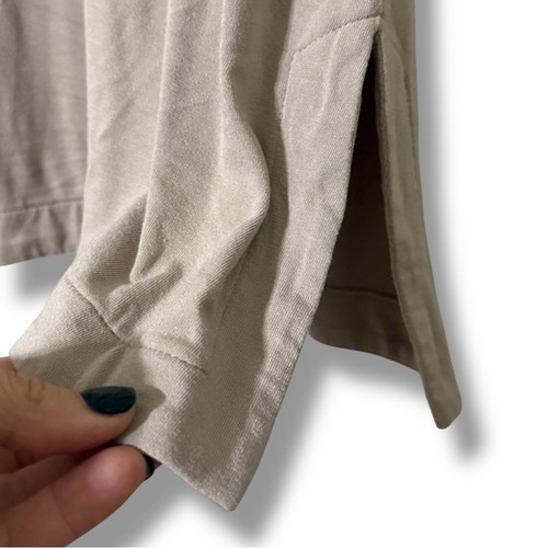 J. Jill wearever collection women’s size medium tan pullover tank split side hem - Picture 3 of 10