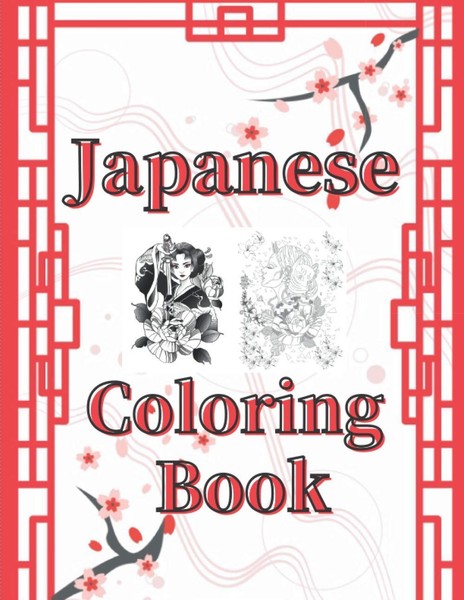 Malbuch Japan: Anti-Stress FüR Erwachsene & Teens, Anime, Entspannung-image