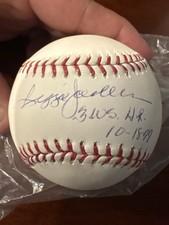 Reggie Jackson.  Rawlings MLB Autographed Baseball Inscribed '3105 HR 10-18-99'