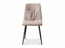 TINKEE NUVOLA Set 4 Sedie in Tessuto con Dettaglio Schienale e Gambe Metallo