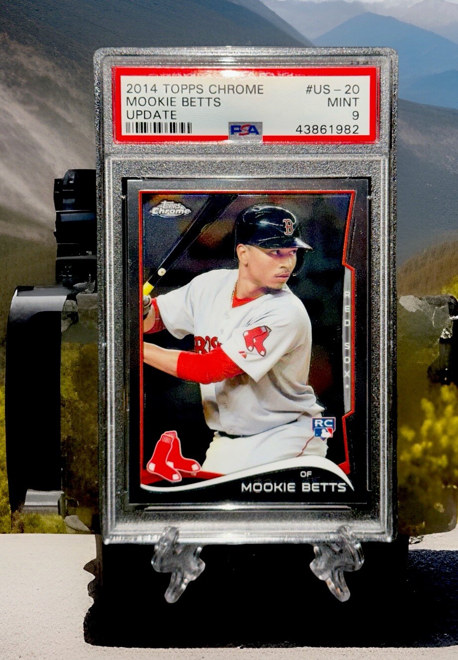 2014 Topps Chrome #US-20 Mookie Betts Update PSA 9 *MASONCARDS*