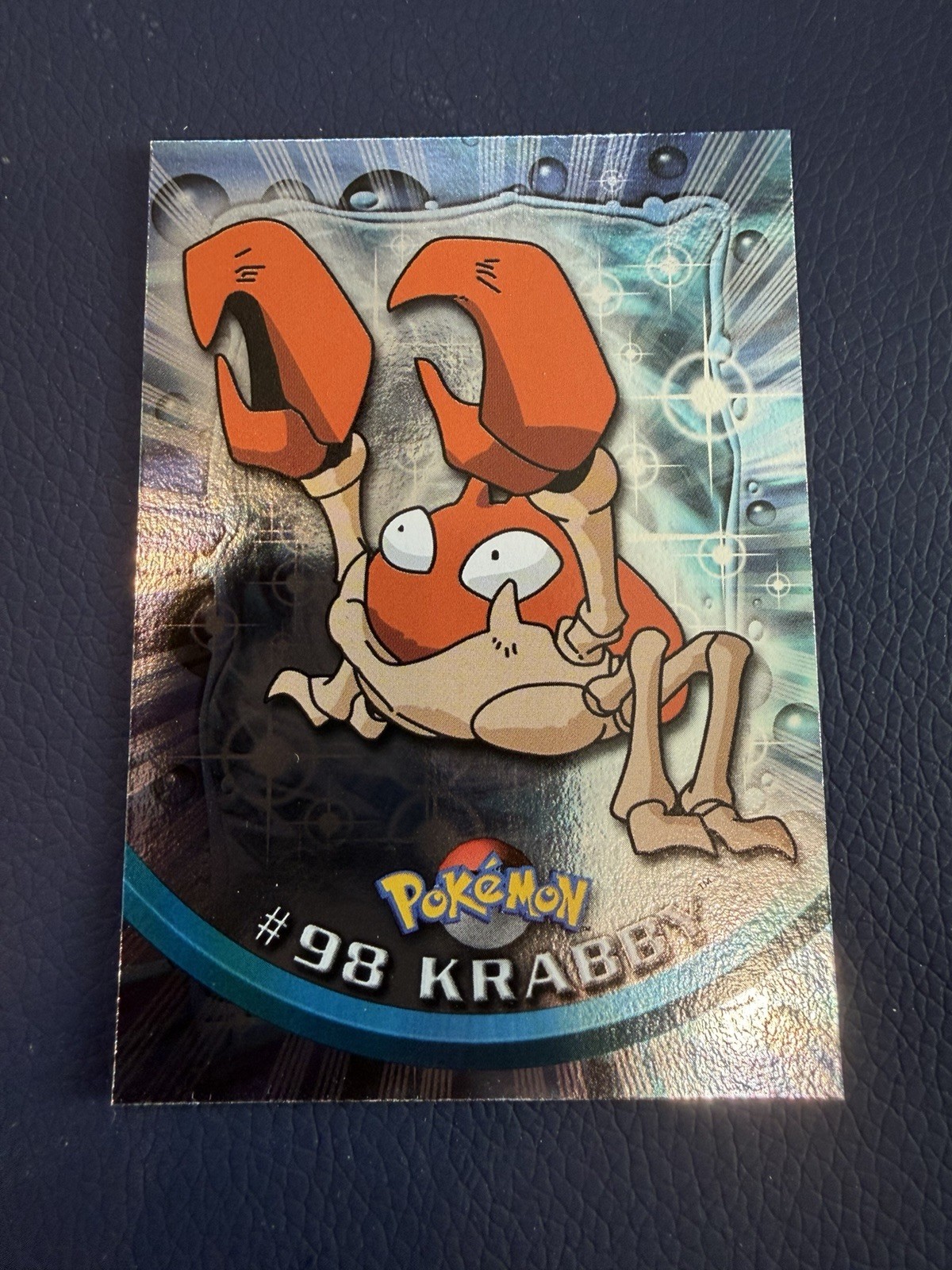 Krabby #98 HOLO Topps Trading Cards Series 1 Pokemon