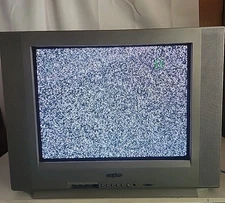 Sanyo CRT TV 20" DS20930 Composite Silver Flat OEM No Remote