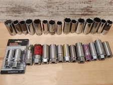 Spark Plug Socket Lot Of 29 Sae