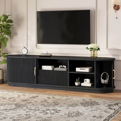 FUNIDEE TV Stand for TVs Up to 75'' Entertainment Center Living Room TV Console