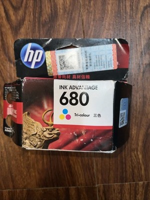 HP 680 Ink Advantage Tri-Colour Cartridge   New Open Box (Damaged Packaging)