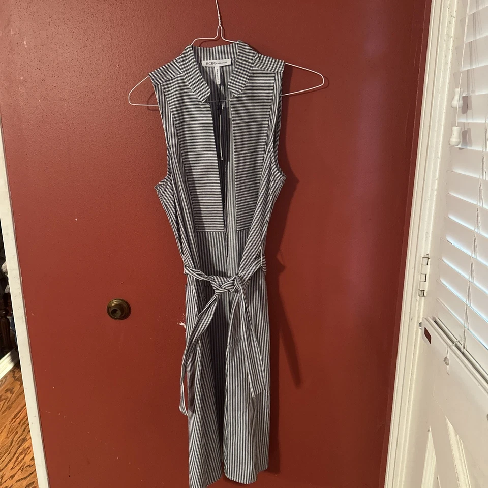 BCBGeneration Long Vest Tweed Black and White w/Pockets-Size S-NWT $128-Fast - Image 3 of 4