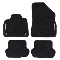 Velours FußMatten FüR Citroen DS5 2011-2015 Autoteppich Automatten Schwarz 4 Tlg