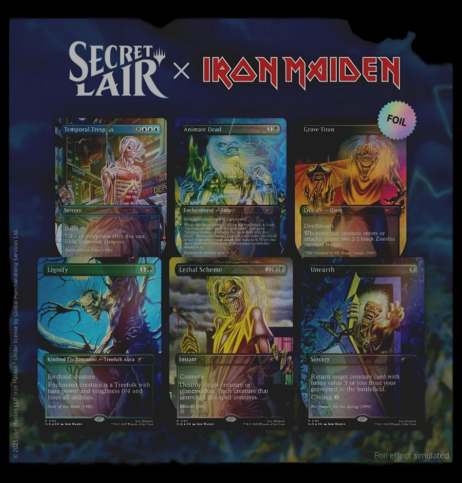 Secret Lair x Iron Maiden: Album Art - Rainbow Foil MTG - Image 2 of 2