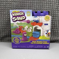 Kinetic Sand Magic Molding Tower Kingdom Castle Playset - 3 Colors Incl Open Box