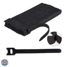 60 PCS 6 Inches Reusable Cable Ties, Adjustable Cord Straps Wire Organizer Co...