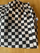 Unisex Chef Trousers Elasticated Waist Size Large Long Leg