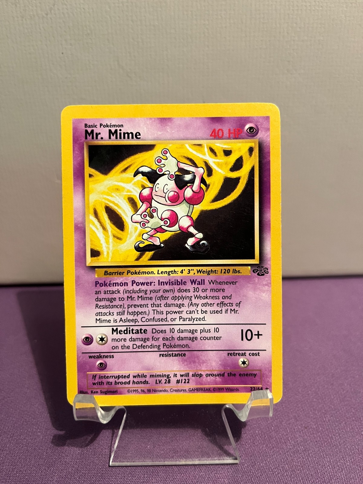 Pokemon TCG - Mr. Mime 22/64 - Jungle - Regular- LP