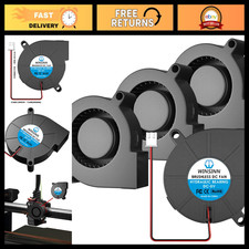 50mm Blower Fan 5V for 3D Printers - Brushless Cooling Turbo Fans 4 Pack