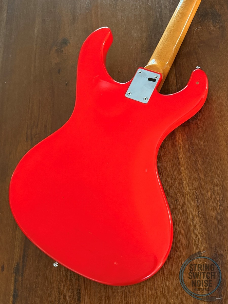 Guyatone LG-150T Guitar, “Mosrite” Offset, Fiesta Red, RARE, 1967