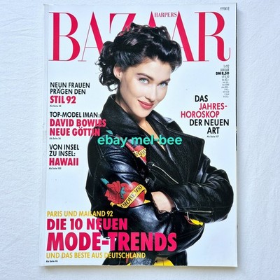 MITZI MARTIN Harper's Bazaar 1992 IMAN*NAOMI*YASMEEN GHAURI*HELENA CHRISTENSEN 