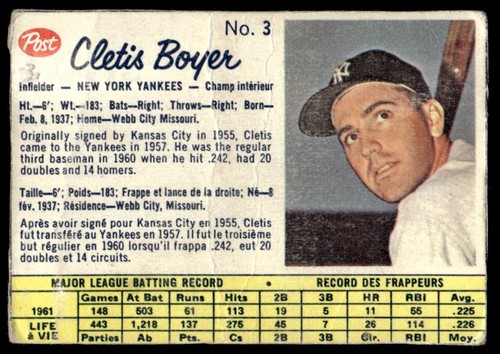 1962 Clete Boyer #3