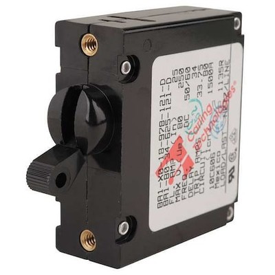 Carling Technologies Ba1-B0-34-625-121-D Circuit Breaker, B Series, 25A, 1