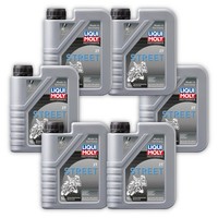 6X MotoröL Liqui Moly 1504 Motorbike 2T Teilsynthetisch 1 Liter ISO L-EGC