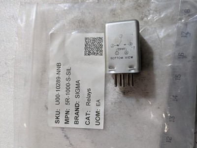 SIGMA 5R 1000S SIL 8 Pin Industrial Relay 1A 28VDC/120VAC Coil Octal Control 