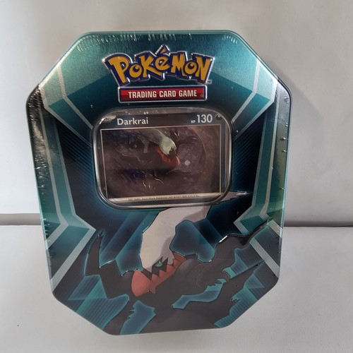 Pokemon Tin Booster Packs 3 Foil Cards TCG Darkrai *New, Sealed