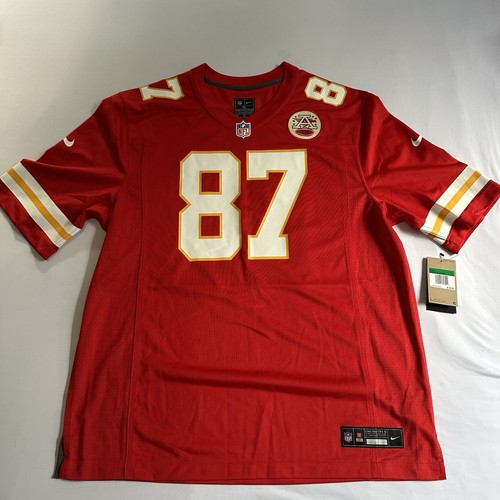 Nike Travis Kelce #87 Kansas City Chiefs Red Game Jersey Men’s XL NWT NFL