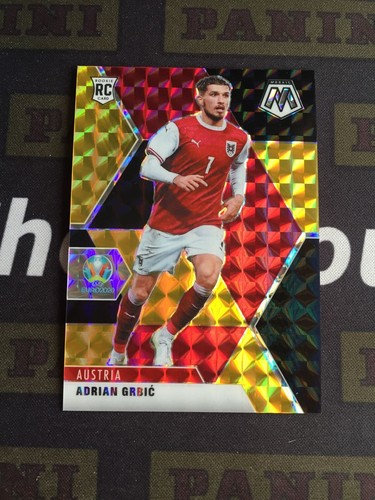 2021 Panini Mosaic Euro Adrian Grbic Rookie RC Black Gold 1/8 = 1/1 Austria