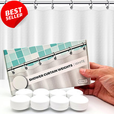 Magnetic Shower Curtain Weights Rustproof Silicone Heavy Duty 8 Pairs White - US
