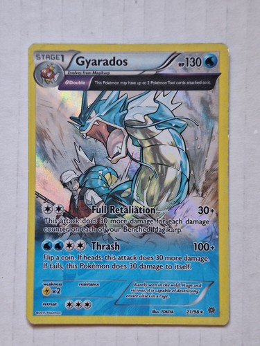 GYARADOS 2015 POKEMON XY ANCIENT ORIGINS RARE 27/98 HP