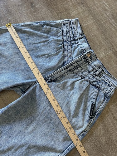 Vintage80s Rocky Mountain pleated Jeans 32/13 Bare Back Denim Rockies 30x35 - Picture 11 of 14