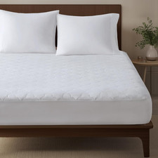 Twin Mattress Pad, Cotton Mattress Protector Classic Cloud Quilted Bed Cover, Al