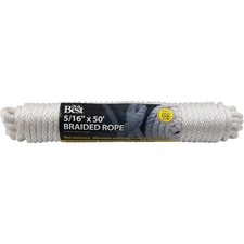 Do it Best 5/16 In. x 50 Ft. White Braided Nylon Packaged Rope 721892 SIM