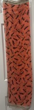 VINTAGE scarf, orange with birds