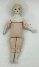 Antique German Dollhouse Doll Girl Mignonette 3-1/2" All Bisque Antique