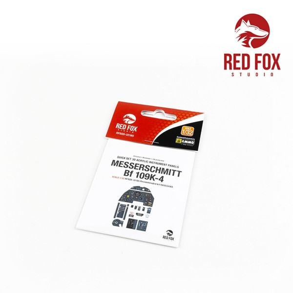 Red Fox Studio RFSQS-32185 - 1/32 Messerschmitt Bf 109K-4 (For Hasegawa Kit) - N-image