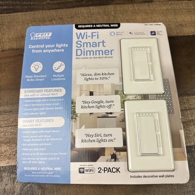    Electric Wi-Fi Smart Dimmer 3-Way Switch Alexa Google Siri 2 PACK | NEW