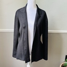 Kay Unger Gray Sweater Blazer