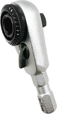 2-In-1 Mini Ratchet Wrench Adapter, Magnetic 1/4'' Hex Bit Holder & 1/4'' Drive fo