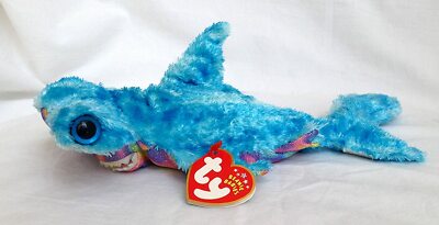 Ty Beanie Sledge Hammerhead Shark New 8'' 20cm MWMT Rare Retired +1 Free Ty card