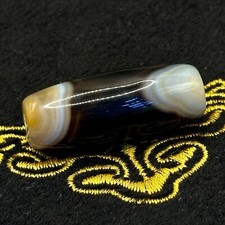 Rare Unique Ancient Roman Greek Agate Sulaimani Old Bead With Stripes