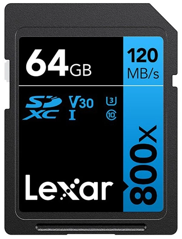Lexar 64GB Blue SDXC SD Card Class 10 UHS-I U3 Memory Card 150MB/S 4K  (UK) BNIP - Image 2 of 4