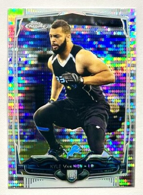 2014 Topps Chrome Kyle Van Noy Silver Pulsar Rookie Refractor SP RC #205 Ravens