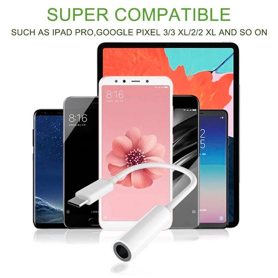 For Apple iPhone 15 Po Max 15 Plus USB C to 3.5mm Aux Headphones Adapter Cable - Image 3 of 4