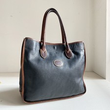 Vintage Roots Thick Pebbled Leather Medium Satchel Bag