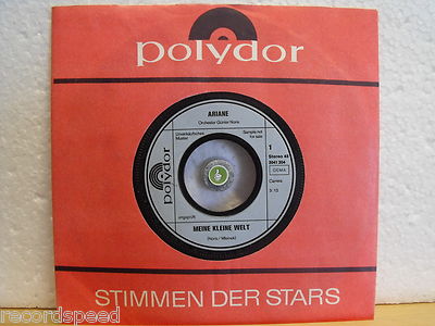 7'' Single - ARIANE & Orchester Günter Noris - Meine kleine Welt - Polydor Pr0m0